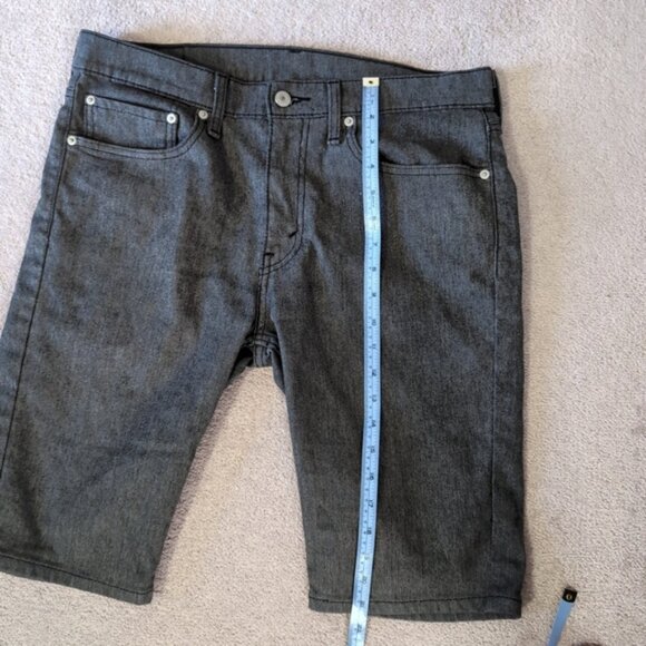 Levi's 511 Slim Stretch Beach 90s Summer Cut-off Dark Wash Bermuda Shorts 34 - Picture 4 of 8